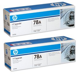 זוג טונרים מקוריים HP CE278AD