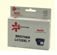 ראש דיו תואם צהוב BROTHER LC125XLY