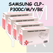 סט 4 טונרים תואמים SAMSUNG CLP-P300C/M/Y/BK 