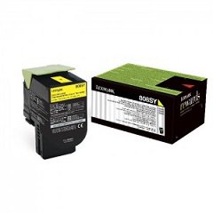 טונר צהוב מקורי Lexmark 80C8SY0 CX410 לקסמרק