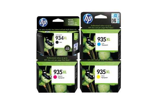 סט 4 ראשי דיו מקוריים HP 934XL+HP935XL