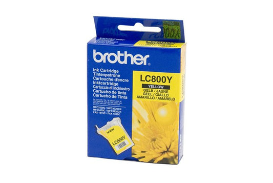 מיכל דיו מקורי צהוב BROTHER LC800Y 