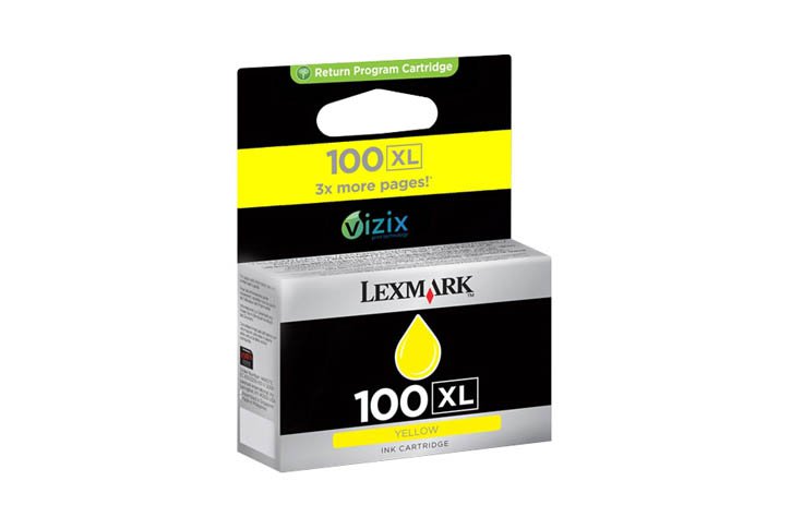 ראש דיו צהוב XL מקורי (100) Lexmark 14N1071E