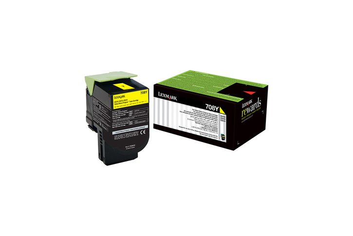 טונר לקסמרק מקורי צהוב  Lexmark 70C80Y0