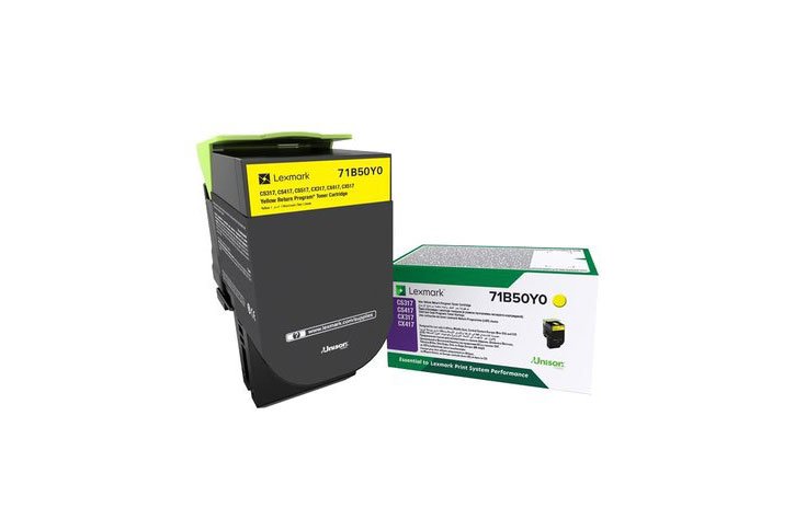 טונר לקסמרק מקורי צהוב Lexmark 71B50Y0